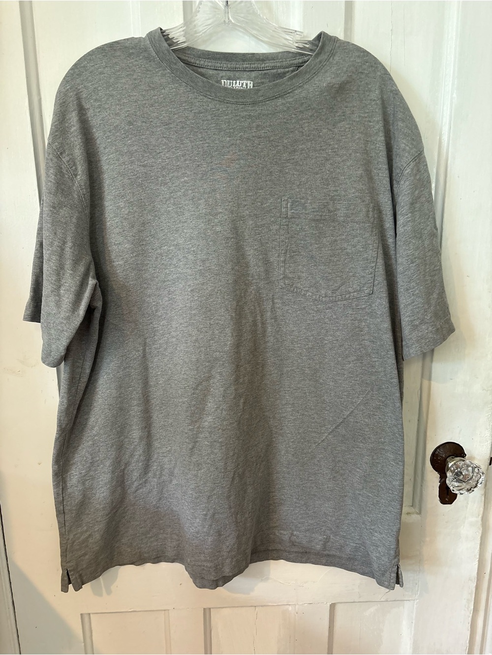 Duluth Trading Co Gray Short-Sleeve Pocket Tee